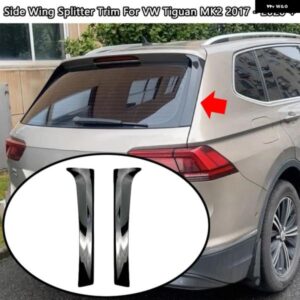 車用リアウィンドウスポイラー サイドウィングスプリッター トリム フォルクスワーゲン アクセサリー VW ティグアン MK2 2017 - 20 +