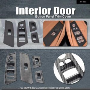 RHD 車内 フロントリア ドアウィンドウリフトスイッチ ボタン パネル トリム カバー 交換 BMW 5シリーズ G30 G31 F90 525I 530I 540I