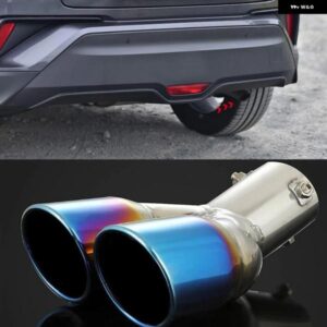 カーアクセサリー トヨタ C-HR CHR 2016 - 19 ステンレス リアエキゾーストマフラー テールエンド パイプ