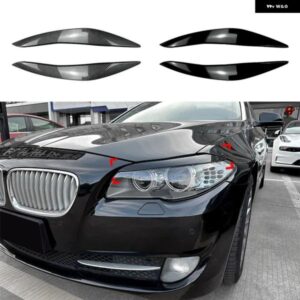 自動車用フロント ヘッドライト アイブロウ ヘッドランプ アイリッドカバー トリム ステッカー BMW 5シリーズF10 F11 2011-2014カーアクセサリー