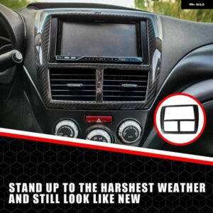 LHD RHD スバル WRX / WRX STI 2007-2011 ABS カーボン ダッシュボード セントラ ルナビゲーション GPS カバー トリム 1個