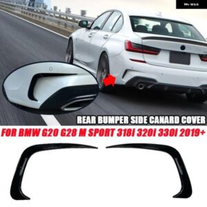 BMW 3シリーズ アクセサリー G20 G28 318I 320I 325I 330I 2019-2020 リア バンパー フィンカバー トリム サイドスプリッター ウィングスポイラー カナード