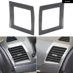 RHD LHD 三菱 ランサー 2008-2016 カーアクセサリー ABS プラスチック フロントサイド ACベント アウトレット ステッカー カバー ストリップ 2個
