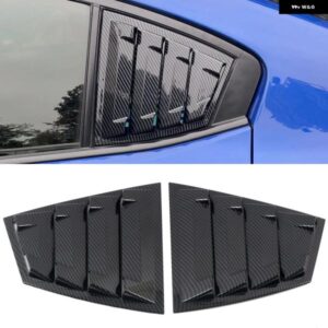 カーアクセサリー スバル WRX STI 2015 - 20 ABS リアウィンドウルーバーシャ??ッター ブラインド カバ??ー トリム 2個