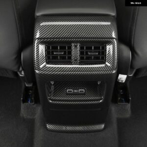 カーアクセサリー ホンダ CR-V CRV 2023 2024 カーボン スタイル インテリア リア エアベント パネル カバー トリム