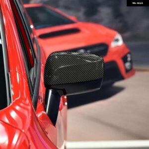 スバル WRX STI 2015-2021 ABS カーボン プリント サイド バックミラー キャップ 装飾 カバー トリム 2個 カー スタイリング