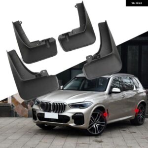 BMW X5 G05 M スポーツ 2019 - 23 フロント リア プラスチック マッド フラップ スプラッシュガード マッドフェンダー マッド フラップ 4個