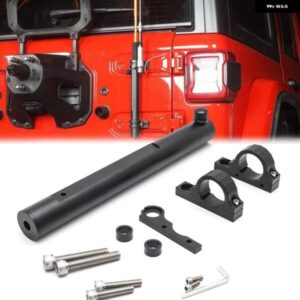 2007-2020 JEEP WRANGLER JK JL テールゲートヒンジ フラッグポール ホルダー マウント ブラケット フラッグポールアンテナ マウント アクセサリー