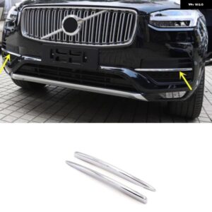 カーアクセサリー ボルボ XC90 2016 - 19 ABS クローム フロント リア フォグランプ モールディング カバー トリム