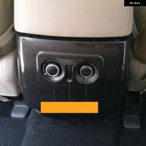 三菱 パジェロ V80 V93 V95 V97 V98 2007-2021 カーボン スタイル インテリア リア エアベント パネル カバー トリム