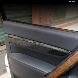 5ドアSUV 三菱 パジェロ V80 2007-2021 カーボン スタイル サイドドア インテリア 部分 パネル フレーム カバー トリム カー スタイリング