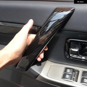 三菱 パジェロ V80 V93 V95 V97 V98 2007-2021 カーアクセサリー ABS カーボン カードアサイドインナー アームレスト カバー トリム 4個