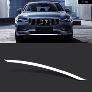 カーアクセサリー VOLVO S90 2017 2018 2019 ステンレス フロント バンパー スキッドデコレーション ストライプカバー トリム