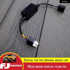 ハイビーム表示アイコン トヨタ FJクルーザー ヘッドライト 抵抗 フォトバリスタ FJクルーザー ダッシュボード ハイビームアイコンリペア