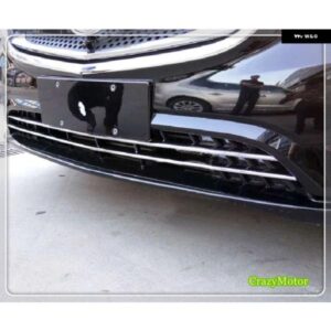 メルセデス ベンツ ヴィト W447 2014-2022 クローム フロントボトムミドル グリル スキッドガード プロテクター デコレーションカバー トリム カー