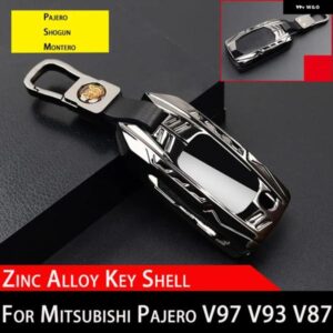 キーケース 三菱 パジェロ キーシェル 亜鉛メッキ 合金 キーカバー ショーグン モンテロ 内装 カスタム アクセサリー V97 V93 V87