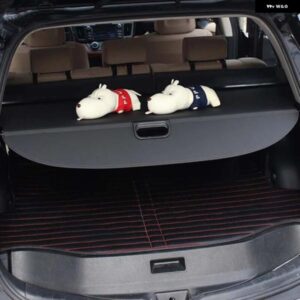 ダッジ ジャーニー JC / フィアット フリーモント 2009-2020 ブラック リトラクタブル リアブート トランク ラゲッジ セキュリティシールド カーゴカバー