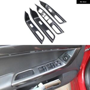 RHD LHD 三菱 ランサー 2008-2016 カーアクセサリー ABS プラスチック 車ドアウィンドウリフトスイッチカバー ハイコンフィグレーション