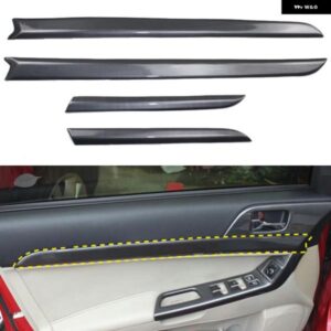 三菱 ランサー 2008-2016 カーアクセサリー ABS プラスチック 車ドア 装飾 カバー トリム 4個