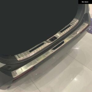 トヨタ RAV4 2019 - 24 シルバー ブラック リア トランク インナー アウター バンパー プレート スキッド プロテクター ガード カバー