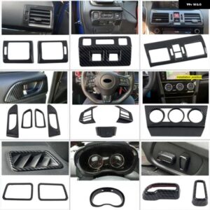 カーアクセサリー スバル WRX / WRX STI 2016 - 20 カーボンプリント インテリア キット デコレーションカバー トリム 17個