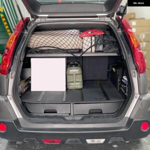 日産 ローグ エクストレイル T31 2008-2013 リアブート トランク モジュラーカーゴラック シェルフ ストレージ ハンギングボード モール パネル