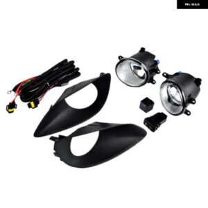 ペアクリア フォグランプ ハロゲンランプカバー スイッチリング トヨタ ヴィオスヤリス2007-2012セダン4ドア