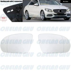 1ペア ヒーター付きミラー ガラス ベンツ W205 W213 W253 W222 C257 C238 C217 2013 - 20