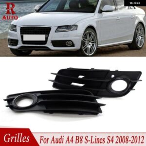 フロント バンパー グリル フォグランプ グリル ランプカバー アウディ A4 B8 S-LINES S4 2008 - 12 8K0807682C