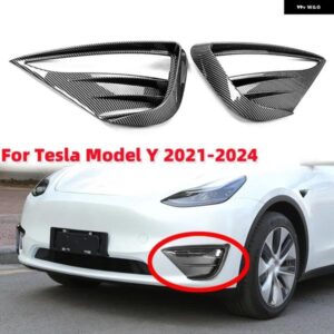 テスラ モデルY 2021-2024 用 フロント フォグランプ フレーム カスタム