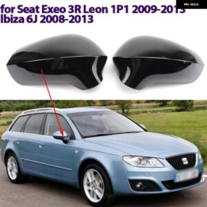 SEAT EXEO 3R LEON 1P1 2009-2013 LBIZA 6J 2008-2013 サイドドアバックミラー サイドミラー カバー キャップパーツ スタイリング ツール付き
