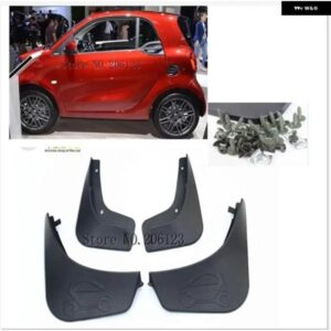 セットモールドマッド フラップ 2016 2017 ベンツ スマート フォーツー W453 マッド フラップ スプラッシュガード フロント リア マッド 2015 フェンダー