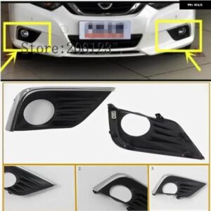 クロームメッキフロント フォグランプ カバー トリム 日産 ティアナ アルティマ L33 2016 2017 2018 2個