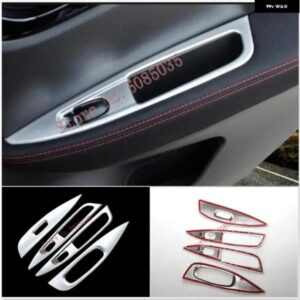 ABSクローム トリム 車内窓 ボタン アームレスト 装飾 カバー 日産 キャシュカイJ11カー スタイリング アクセサリー2018 2016 2017