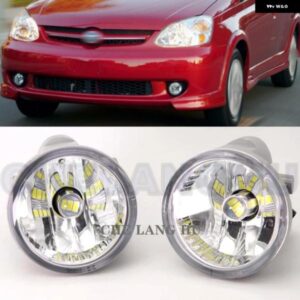 左右フロント バンパー フォグランプ ペア LED 電球 付き トヨタ エコー 2003 2004 2005