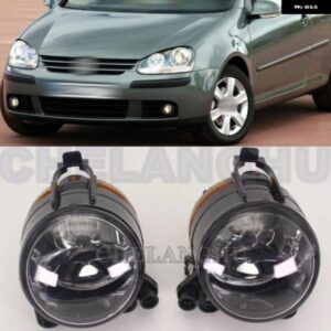 フロント バンパー フォグランプ ハロゲン 電球 付きペア VW ゴルフ 5 A5 MK5 2004 - 09