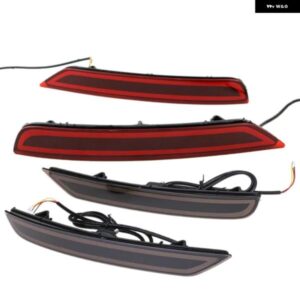 1ペア LEDリア バンパー リフレクター テールライト スバル フォレスター 2008-2019 ドライビングブレーキシグナル フォグランプ