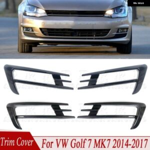 フロント バンパー フォグライト グリル フォグランプ トリム カバー フォグランプ アイブロウカバー トリム VW ゴルフ 7 MK7 2014 - 16 1ペア