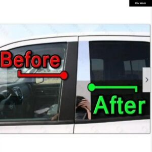 トヨタ タコマ 2016-2024 クロームドアウィンドウ トリム カバー ピラー ポストデコレーション 4個