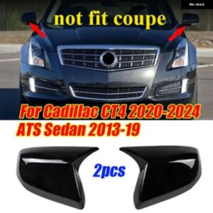 ブラックサイドミラー キャップカバー キャデラック CT4 2020-2024 ATS セダン 2013-19