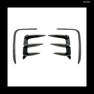 車用カーボンパターン リア バンパー スプリッターキット スポイラー リア カナード エアベント トリム BMW X3 G01 LCI M スポーツ