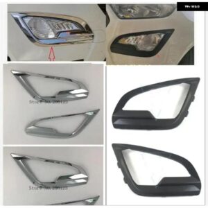 フォード エコスポーツ 2018 2019 アクセサリー 2色 ABS 2個 車用フロント フォグランプ カバー フォグライト トリム ステッカー