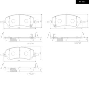 セラミック フロント リア ブレーキ パッド GAC GS5 1.5 2018- GAC GA8 390T GM6 270T 2019- 現在 8835002ADE0000