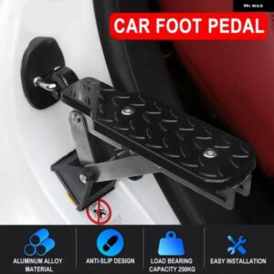 汎用 車両補助ランニングボード 耐荷重250KG 車用フットペダルステップボード フック付き 合金