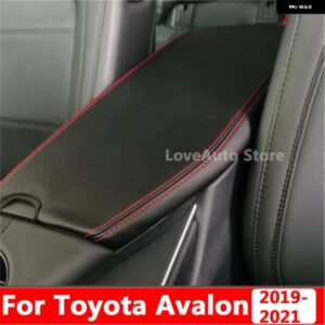 トヨタ アバロン 2019 - 21 センター アームレスト ボックス レザーカバー 内装 装飾 レザー パッド アクセサリー
