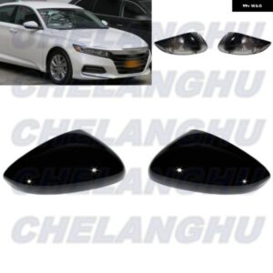 ホンダ アコード 2018 - 22 US バージョン 1ペアサイドブラック塗装ミラー カバー キャップ ハウジング ウィンカーホールなし