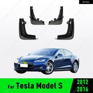 テスラ モデルS 2012 - 2016 2013 2014 2015 フェンダー マッドガード ガード スプラッシュ カーアクセサリー