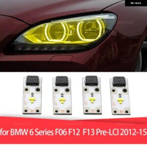 イエロー DRL エンジェルアイ BMW 6シリーズ F06 F12 F13 プレフェイスリフト 2012-2015 バラスト 63117263051 ヘッドライト LED インサートボードチップ