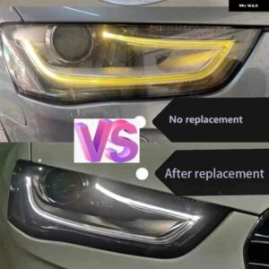 アウディ A4L B8 2013-2015 車用 DRL ガイドプレート デイタイム ランニングライト チューブ 車用 デイタイム ランニングライト