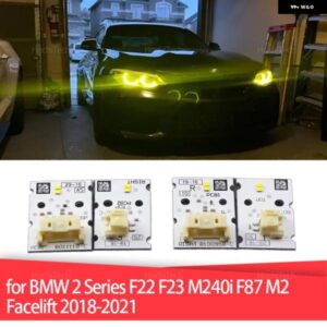 イエロー DRL バラスト 63117494851 ヘッドライト LED インサート LED ボード チップ BMW 2シリーズ F22 F23 M240I F87 M2 フェイスリフト 2018-2021